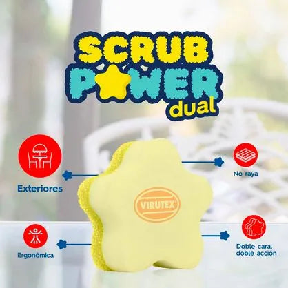 Esponja Scrub Power Dual Virutex