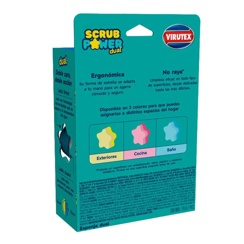 Esponja Scrub Power Dual Virutex