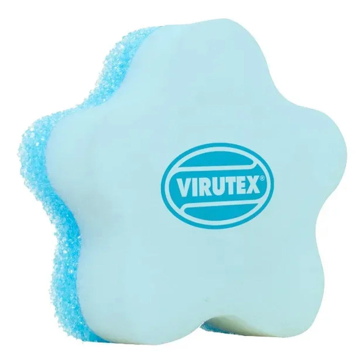 Lado firme termo-flexible de la esponja Scrub Power Dual, con el logo grabado