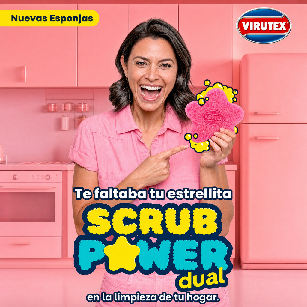 Esponja Scrub Power Dual Virutex
