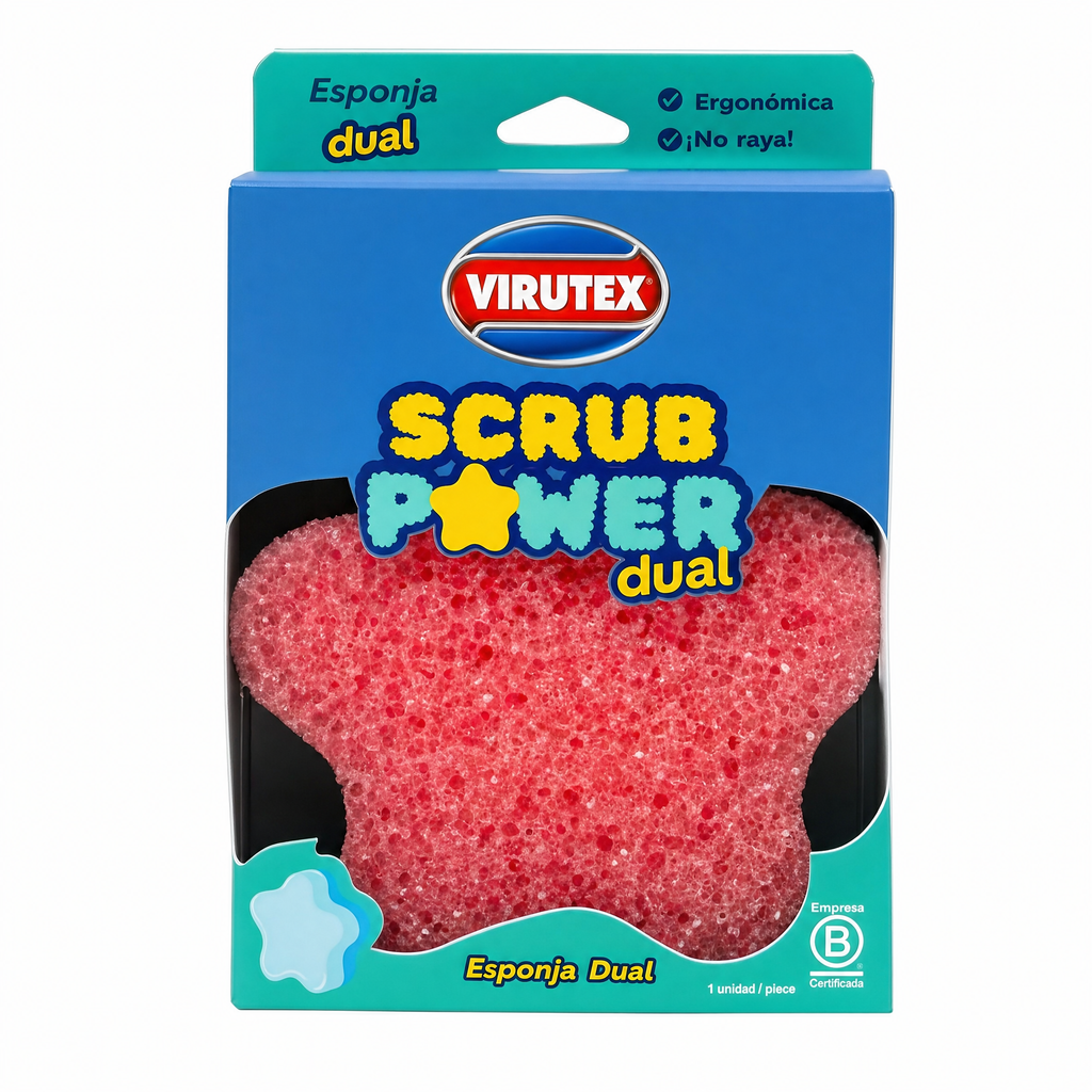 Esponja Scrub Power Dual Virutex